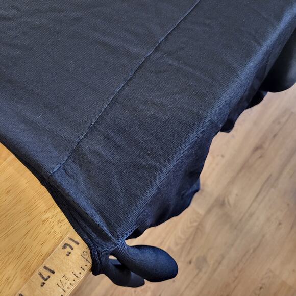 BCBGMAXAZRIA Black Maxi Bodycon Long Sleeve Dress Silver Circle Bust M - Picture 9 of 12